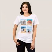 Uw familie Fotocollage T-shirt met aangepaste teks (Voorkant volledig)