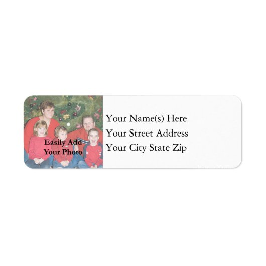 Uw familie Kerstmis Etiket (Voorkant)