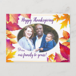 Uw familieforum laat Thanksgiving over Feestdagenkaart