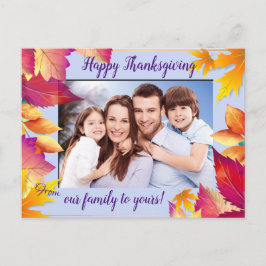 Uw familieforum laat Thanksgiving over Feestdagenkaart