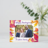 Uw familieforum laat Thanksgiving over Feestdagenkaart (Staand voorkant)