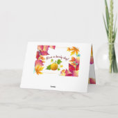 Uw familieforum laat Thanksgiving over Kaart (Achterkant)