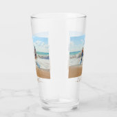 Uw familiefoto en aangepast tekstglas glas (Rechts)