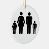 Uw familiefoto op een keramisch ornament (Rechts)