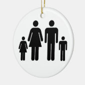 Uw familiefoto op een keramisch ornament (Links)