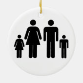 Uw familiefoto op een keramisch ornament (Achterkant)