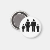 Uw familiefoto op een magneet (Voorkant / Achterkant)