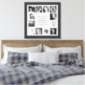 Uw familieleden herinneringen aangepaste fotocolla canvas afdruk (Insitu (Slaapkamer))