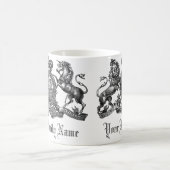 Uw familienaam  Crest Coffee Mok (Center)