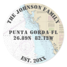 Uw familienaam Florida Nautical Envelope Seals