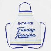 Uw familienaam Monogrammed Reunion Schort (Voorkant)