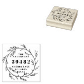 Uw familienaam Return-adres met rubberen status Rubberstempel (Gestempeld)