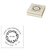 Uw familienaam Return-adres met rubberen status Rubberstempel (Gestempeld)