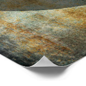 Uw favoriete Blauwgroen Citaat & Rust Grunges, Cir Poster (Hoek)