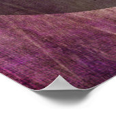 Uw favoriete Citaat Berry & Bruin Grunge op Cirkel Poster (Hoek)