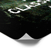 Uw favoriete citaat donkere Intense Grunge Textuur Poster (Hoek)