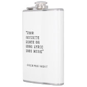 Uw favoriete citaat of songtekst - aangepaste Whis Heupfles (Links)