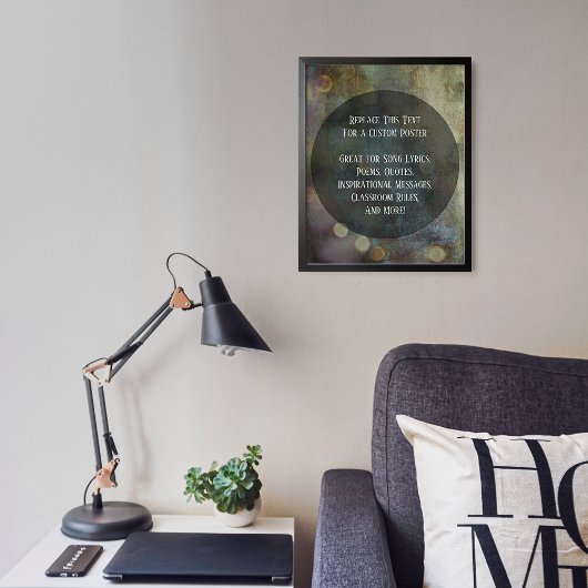 Uw favoriete Citaat Warm getextureerde Grunge Poster