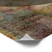 Uw favoriete Citaat Warm Grunge Artwork cirkels Poster (Hoek)