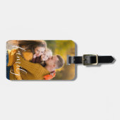 Uw favoriete familiefoto bagagelabel (Voorkant horizontaal)