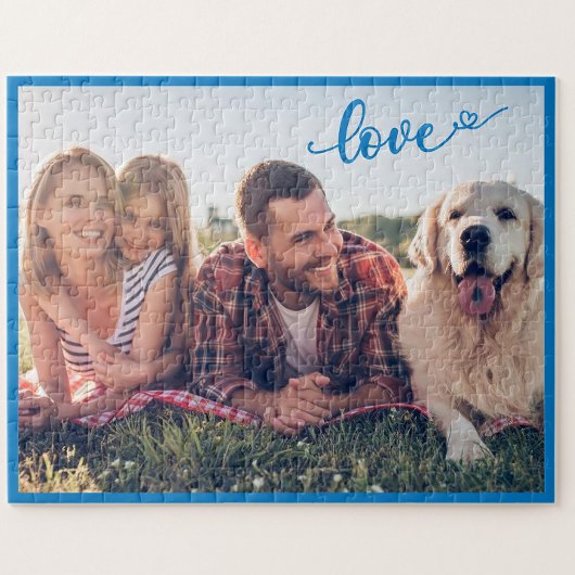 Uw favoriete familiefoto met liefde legpuzzel