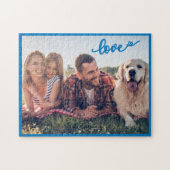 Uw favoriete familiefoto met liefde legpuzzel (Horizontaal)