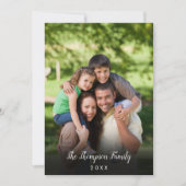 Uw favoriete familiefoto stijlvol script kaart (Voorkant)