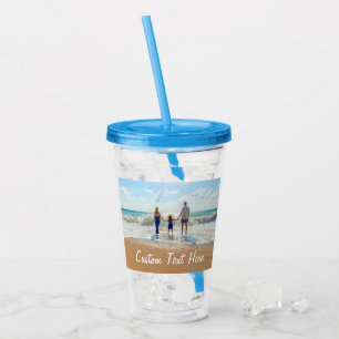 Uw favoriete foto Acryl Tumbler Aangepaste tekst Acryl Drinkbeker