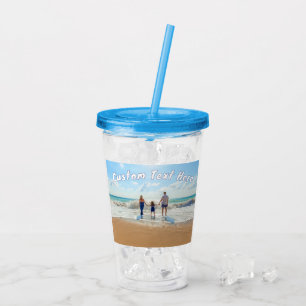 Uw favoriete foto Acryl Tumbler Aangepaste tekst Drinkbeker