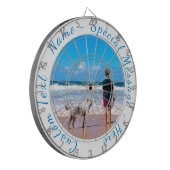 Uw favoriete foto Dart Board met aangepaste tekst Dartbord (Voorkant Links)
