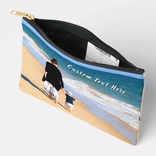 Uw favoriete foto en aangepaste tekst gepersonalis etui (Open)