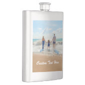 Uw favoriete foto Flask Gift met aangepaste tekst Flacon (Rechts)
