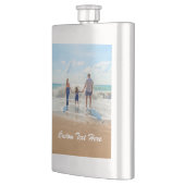Uw favoriete foto Flask Gift met aangepaste tekst Flacon (Links)