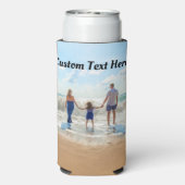Uw favoriete foto-Koelbox en aangepaste tekst Seltzer Blikjeskoeler (Seltzer Achterkant)