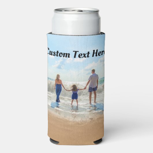 Uw favoriete foto-Koelbox en aangepaste tekst Seltzer Blikjeskoeler (Seltzer Achterkant)