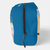 Uw favoriete foto met aangepaste tekst en kleuren toilettasje (Rechts)