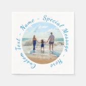 Uw Favoriete Foto Servetten met Aangepaste Tekst (Voorkant)