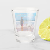 Uw favoriete foto Shot Glass Gift aangepaste tekst Glas (Achterkant)