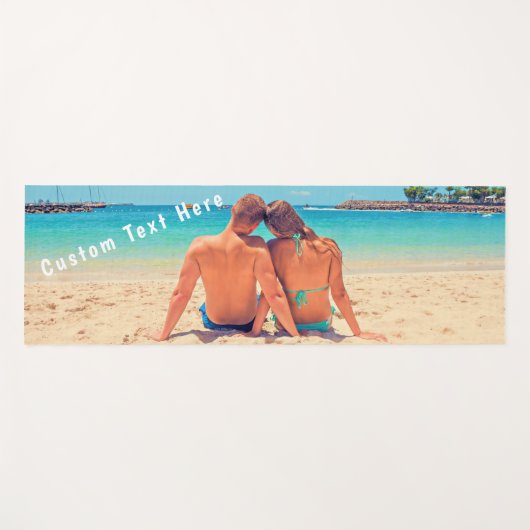 Uw favoriete foto Yoga Mat Gift met aangepaste tek (Voorkant (horizontaal))