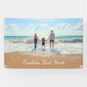 Uw favoriete fotobanner met aangepaste tekst spandoek (Horizontaal)