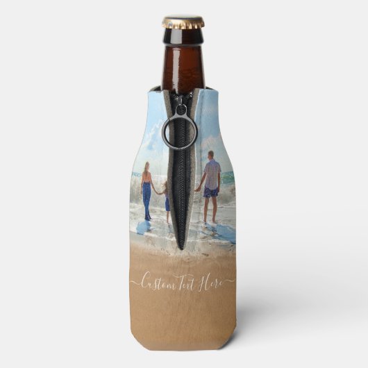 Uw favoriete Fotofles Koeler met Aangepaste Tekst (Fles Achterkant)