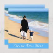 Uw favoriete fotokaart met aangepaste tekst notitiekaartje (Voorkant / Achterkant)