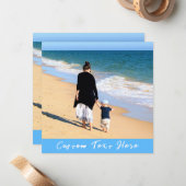 Uw favoriete fotokaart met aangepaste tekst notitiekaartje (Voorkant / Achterkant in situ)