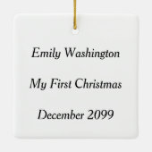 Uw favoriete fotokeramische versiering keramisch ornament (Achterkant)