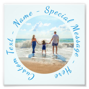 Uw favoriete fotoprint met aangepaste tekst foto afdruk