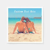 Uw favoriete fotoservetten met aangepaste tekstnaa servet (Voorkant)