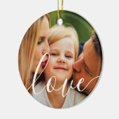 Uw favoriete gezinsfoto keramisch ornament (Links)