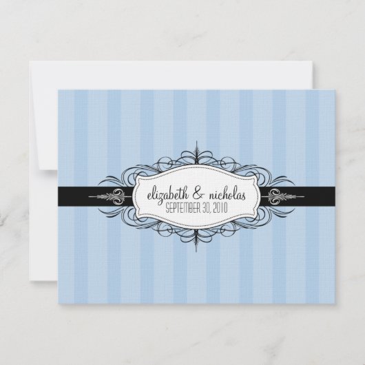 UW favoriete kleur: Chic Deco Wedding Uitnodiging (Voorkant)