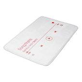 Uw favoriete muziek badmat (Gekanteld)