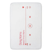 Uw favoriete muziek badmat (Voorkant Verticaal)